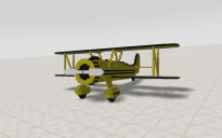 Biplane (yellow)