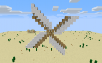 Diagonal windmill blade
