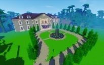 Mansion w Gardens and Auto Doors