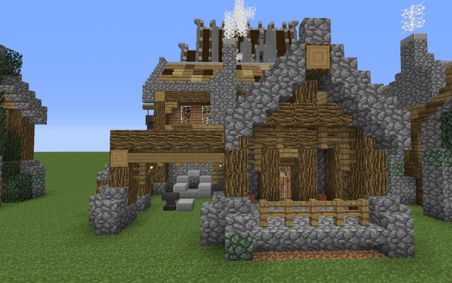 Minecraft, How To Build A Blacksmith's House