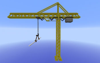 Yellow Construction Crane