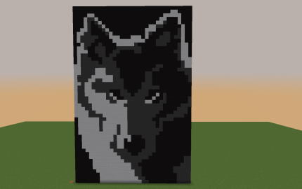 Wolf Pixel Art, creation #9647