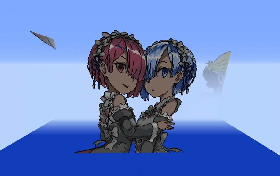 Rem Ram Pixel Art Creation 9696