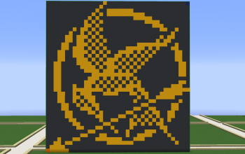 Mockingjay from Hunger games, pixelart