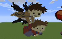 Dean and Castiel Pixel Art