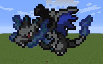 Mega Charizard X Pixel Art