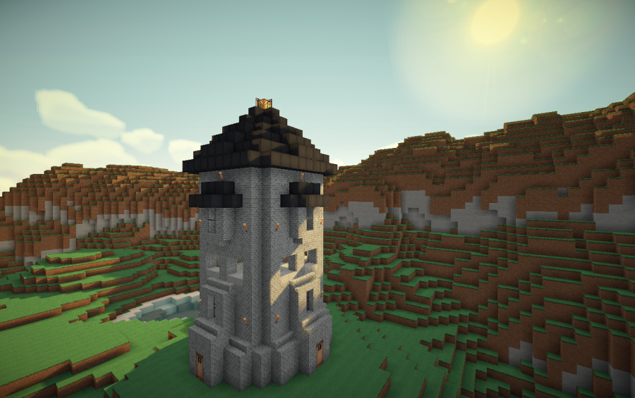Medieval Stonebrick Watchtower, creation #104 Medieval Stonebrick Watchtower, creation #104