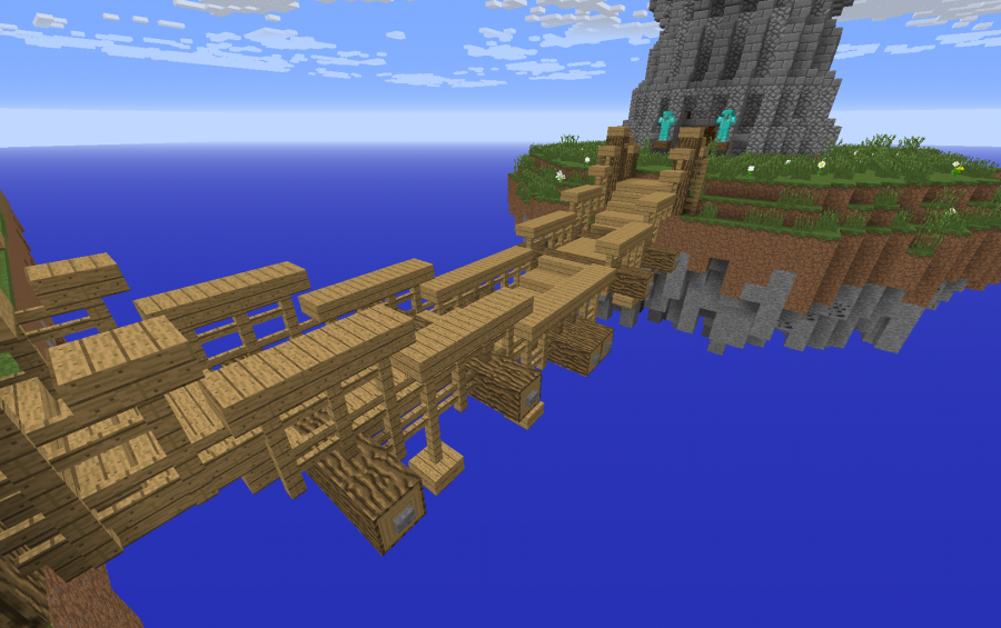 minecraft wood bridges