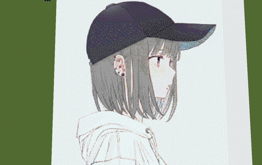 pixel art(My sister in anime style), creation #13093 pixel art(My sister in anime style), creation #13093