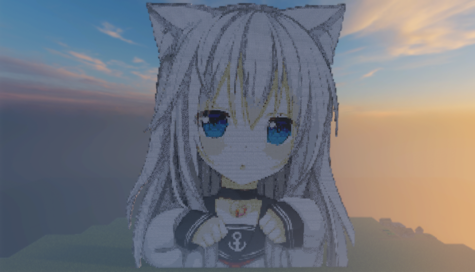 Anime Girl With Cat Ears Neko Map Sheme Creation