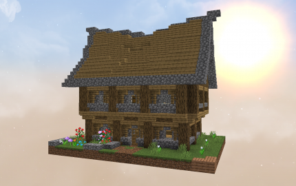 The original Minecraft house, creation #15688