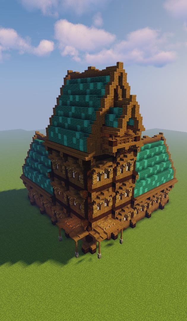 Minecraft How to Build a Medieval Fantasy House 02