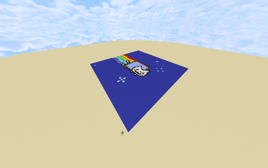 Nyan Cat (Pixel Art) Minecraft Map
