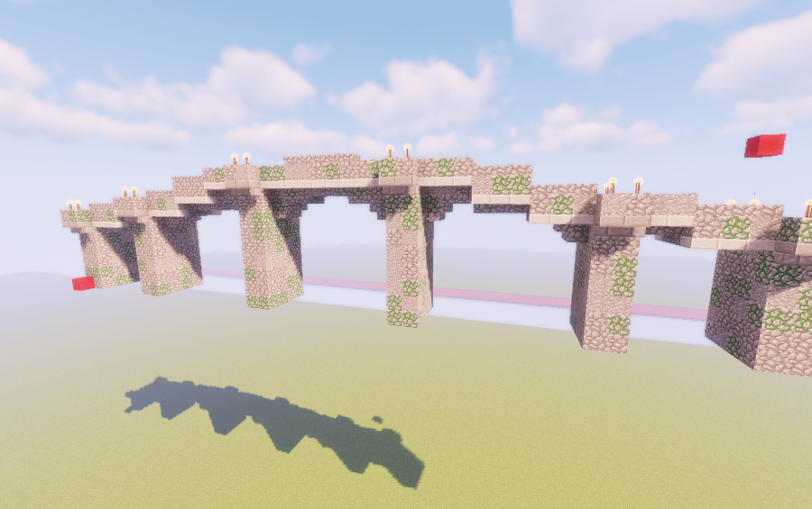 minecraft simple stonebridge