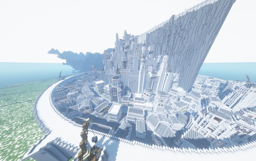 Minas Tirith built in Minecraft by Afotai on DeviantArt