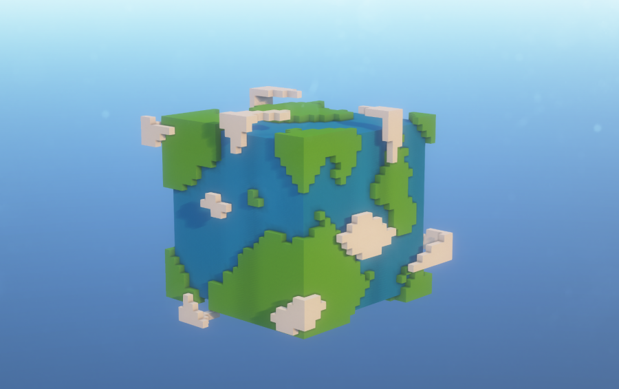 Minecraft earth logo
