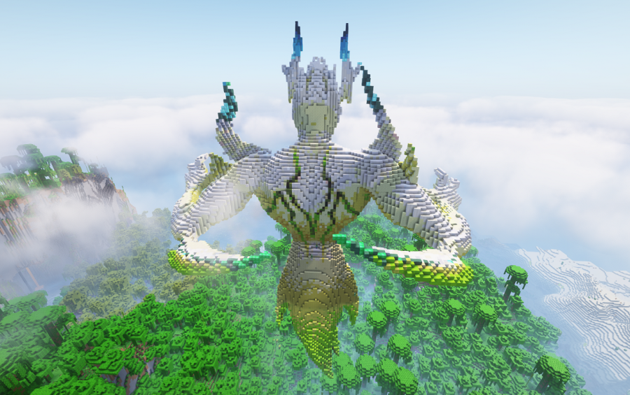 Minecraft boss statue creation 22021
