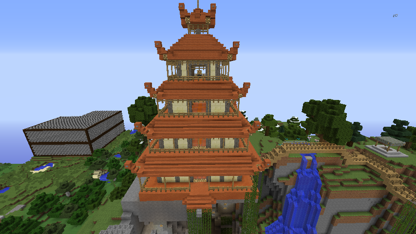 Minecraft Pagoda by 212b on DeviantArt