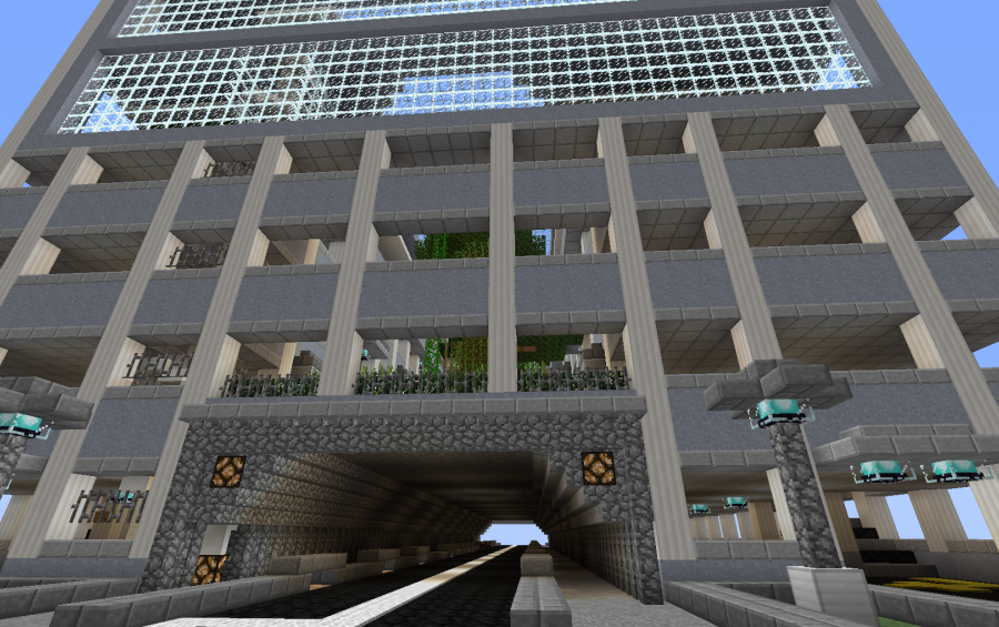 Minecraft Parking Lot Schematic