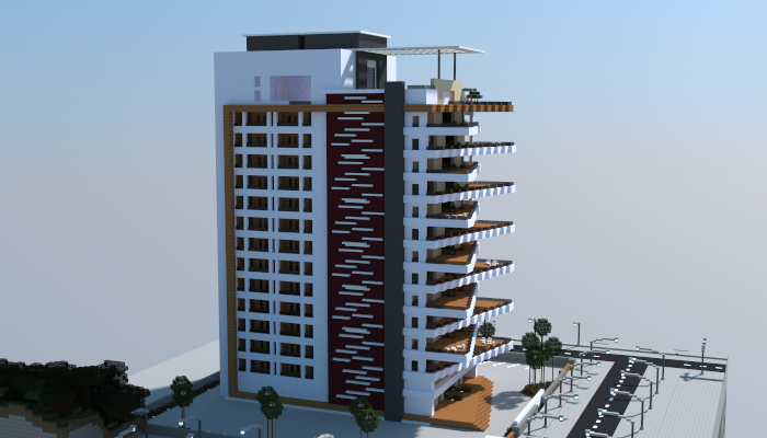 Large Modern Apartment Building Creation 6090