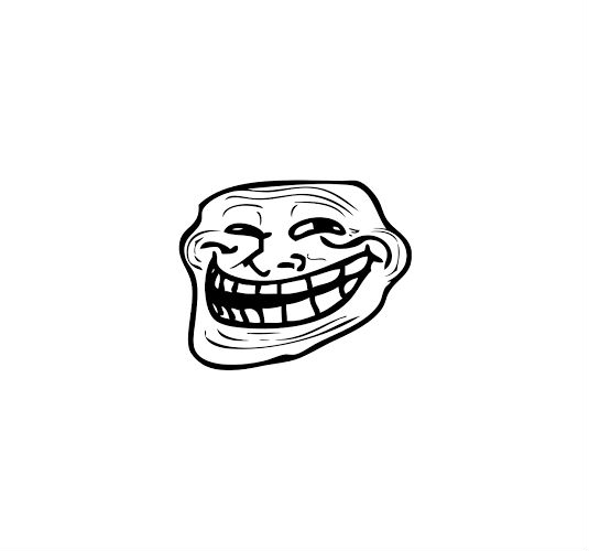 Troll Face map art I made on my SMP a while back :) : r/Minecraft