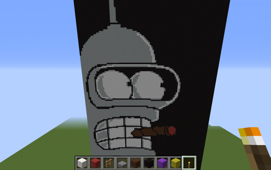 My creation on minecraft Xbox 360 bender from futurama