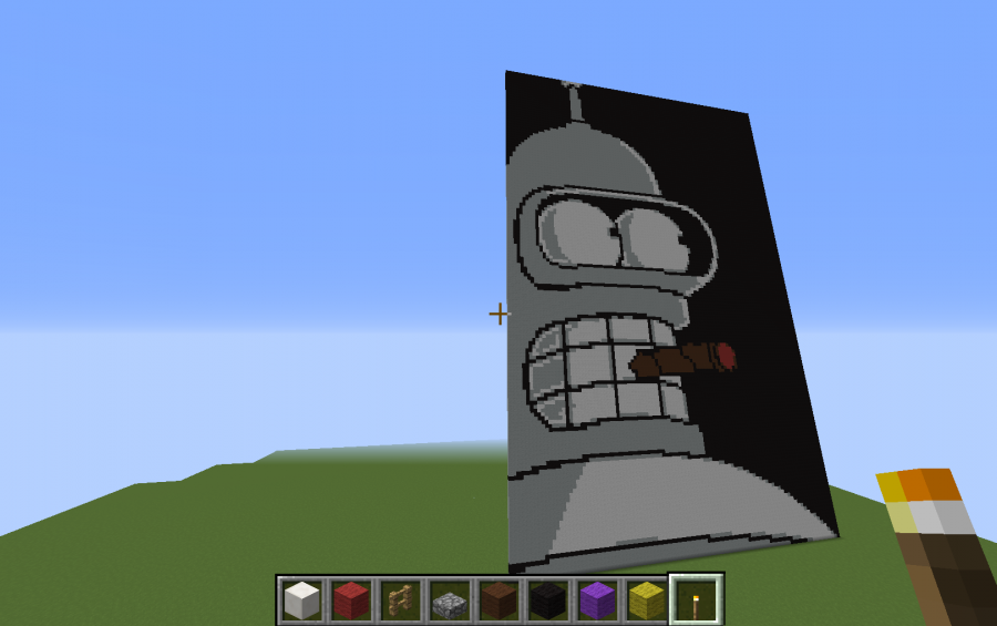 My creation on minecraft Xbox 360 bender from futurama