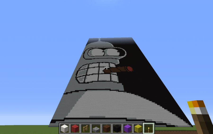 My creation on minecraft Xbox 360 bender from futurama