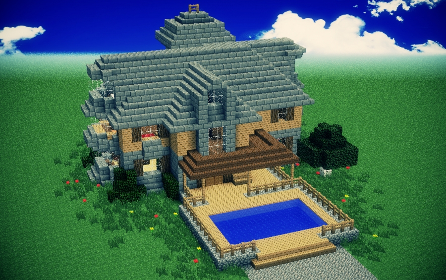 The original Minecraft house, creation #15688